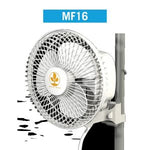 Secret Jardin Monkey Fan 150mm (6") - 16 Watt (Pole and Clip Mounting) (Ball Bearing) UK & EU Plugs
