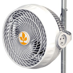 Secret Jardin Monkey Fan 225mm (9") - 30 Watt (Pole and Clip Mounting) (Ball Bearing) UK & EU Plugs