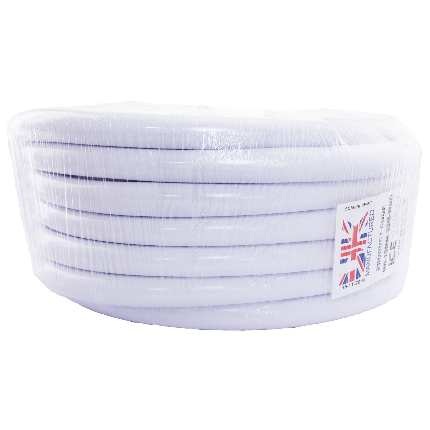 Ice Tube 19mm id 30m Roll - (C) White Pipe