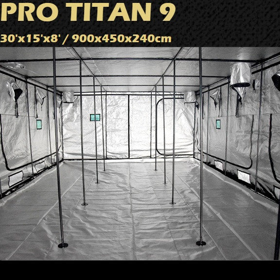 BudBox-Pro Tent 9.0m x 4.5 x 2.4 (Titan 9) Silver
