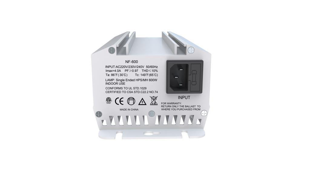 Super Lumen 600 Watt Digital Dimmable Ballast (220V-240V 2m Power Cord)