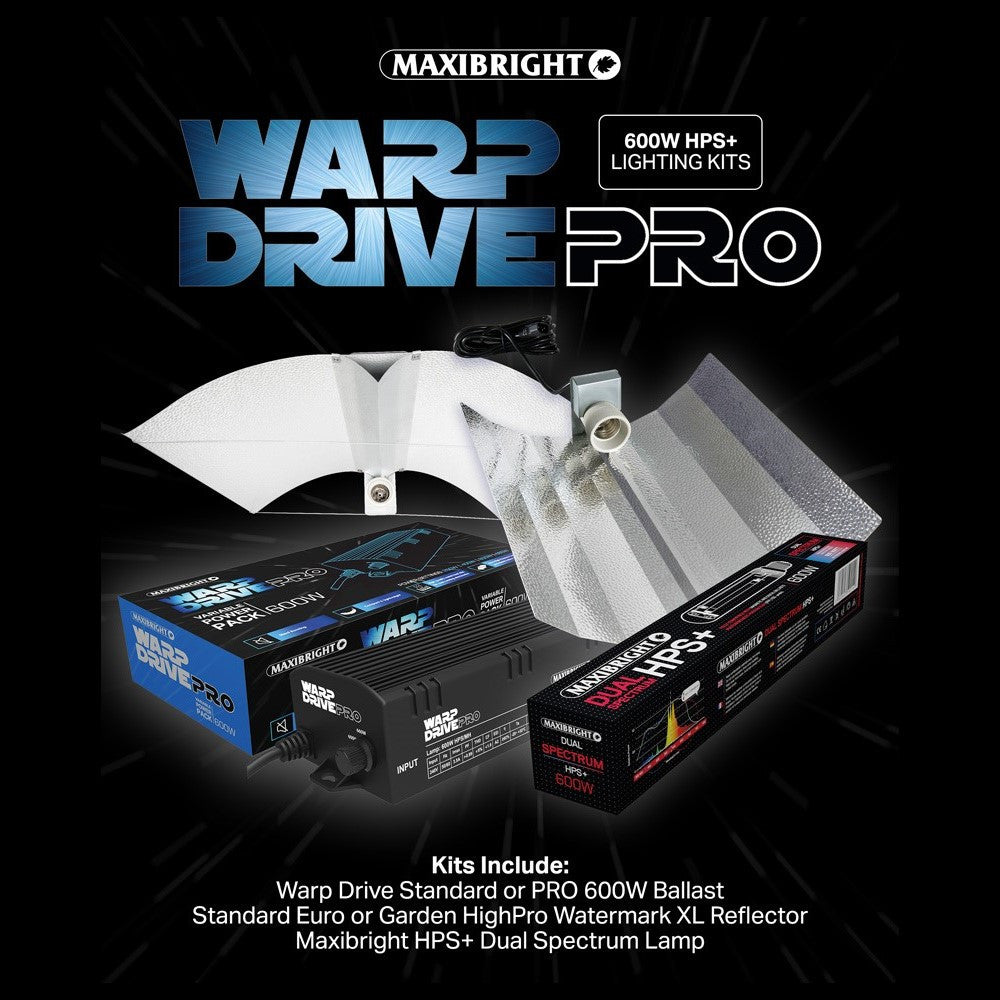Maxibright WARP DRIVE Pro 600W (Maxi Reflector 5M Cable) & Maxibright 600W DS - (B)