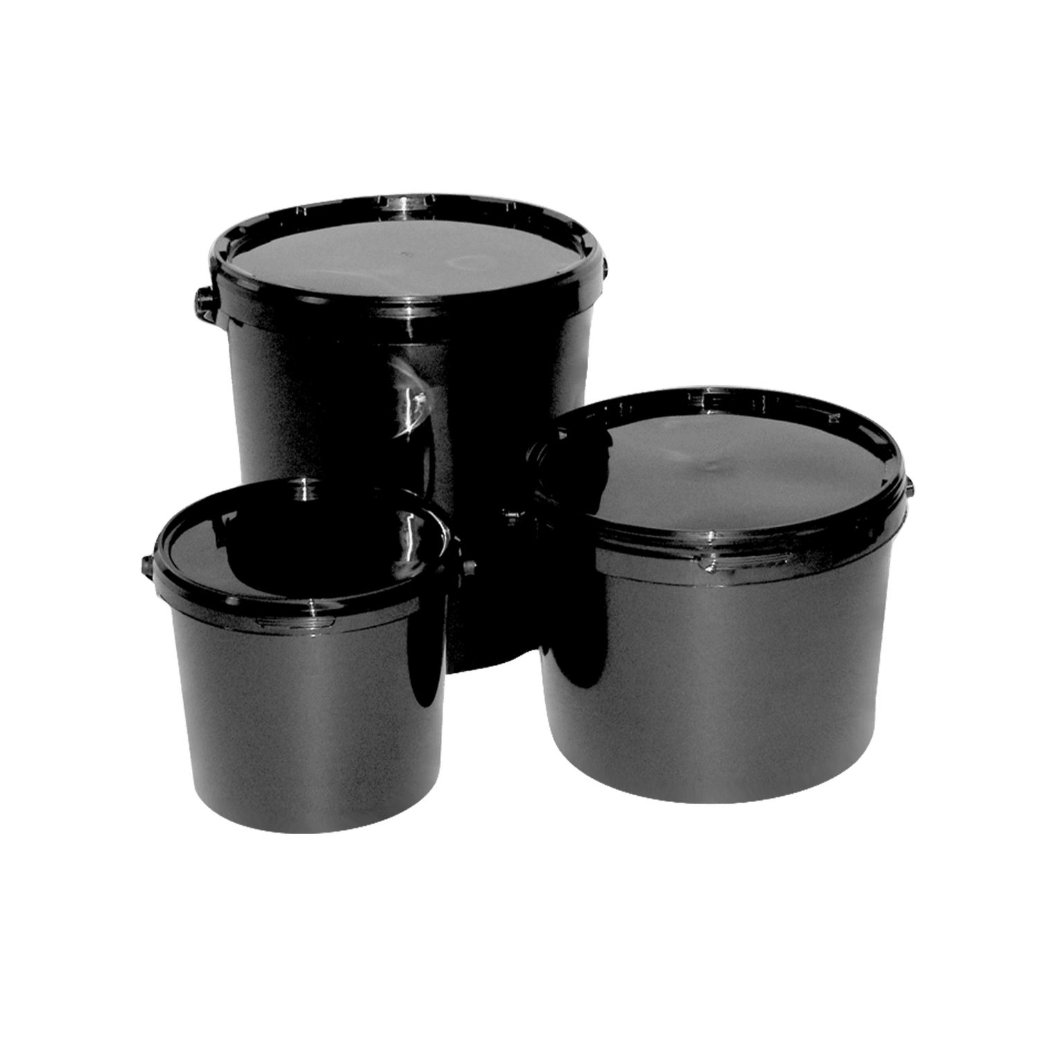 Buckets & Lids - 20 L Black Bucket And Lid