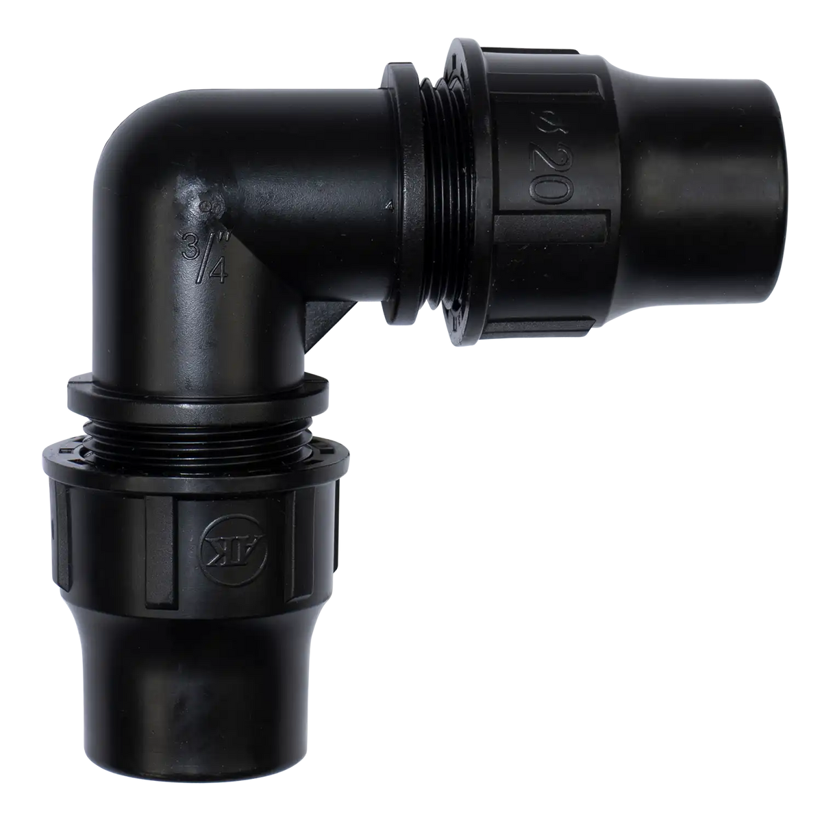High-Pressure Elbow - 20 mm - PVC