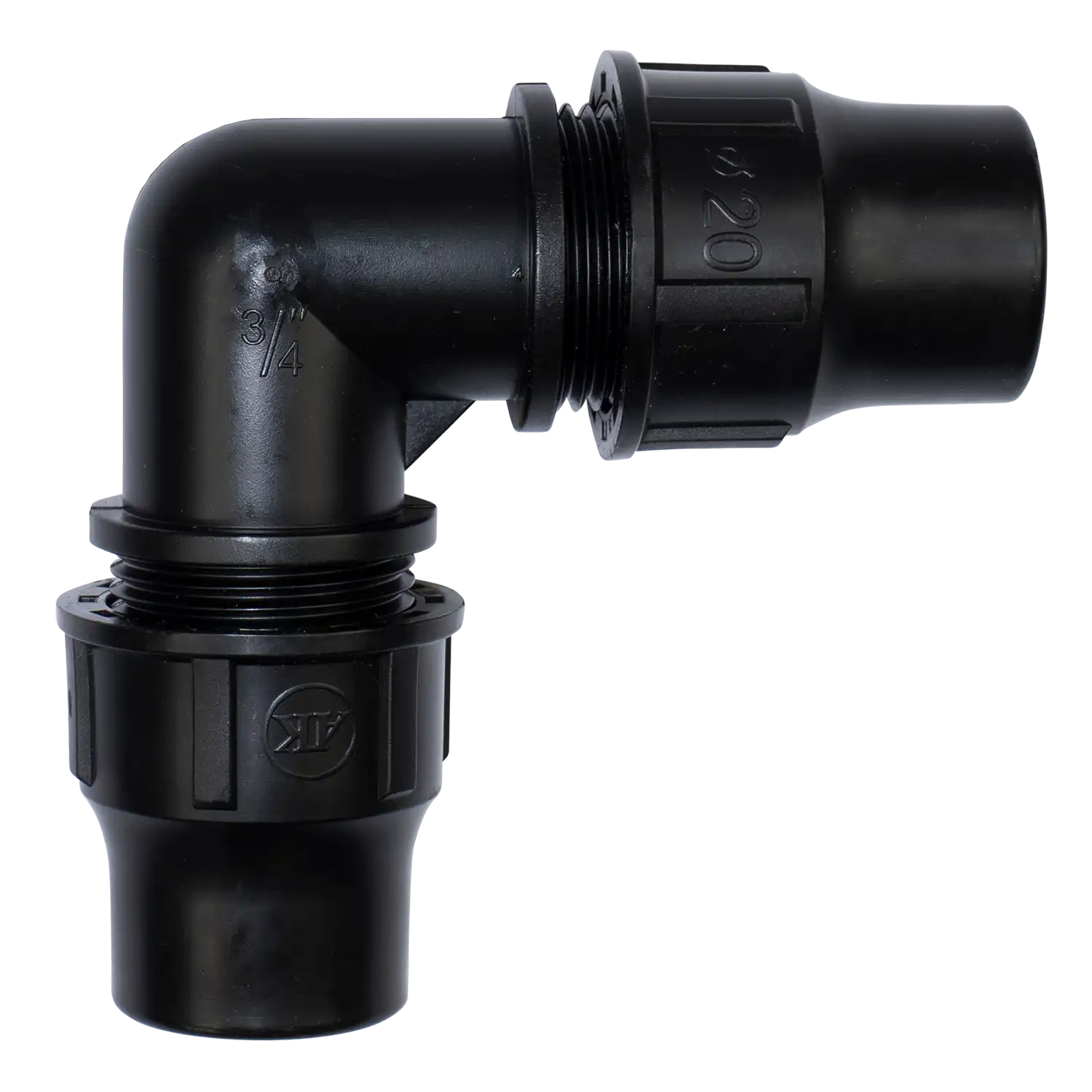 High-Pressure Elbow - 20 mm - PVC