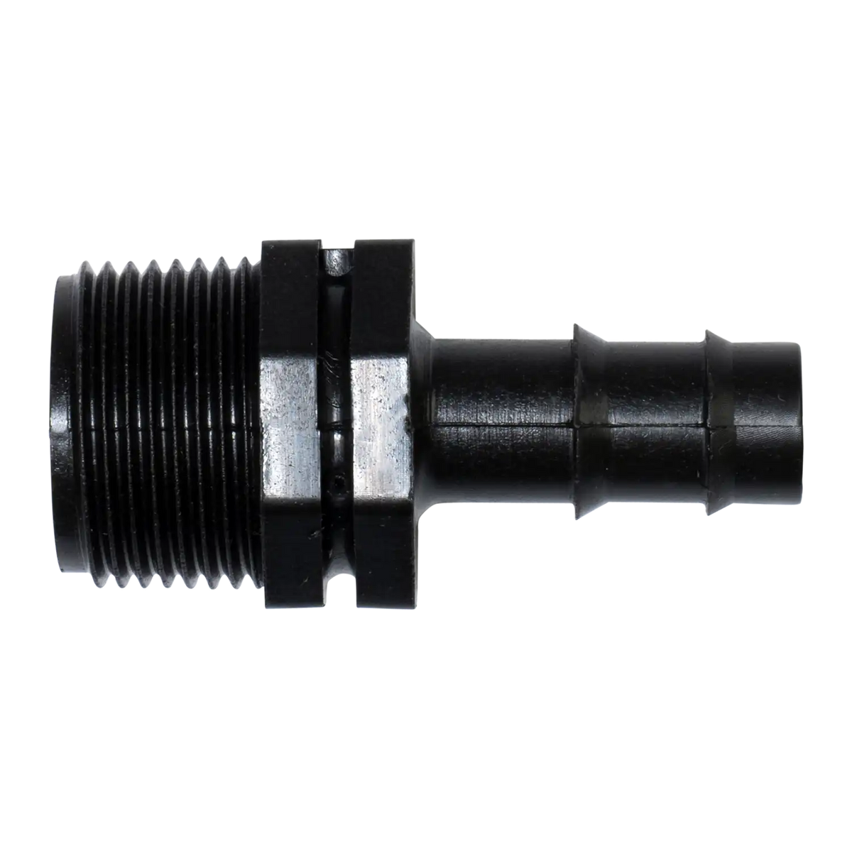 Barbed Hose Tail Connector - 20 mm MBSP - 16 mm Barbed Hose Tail