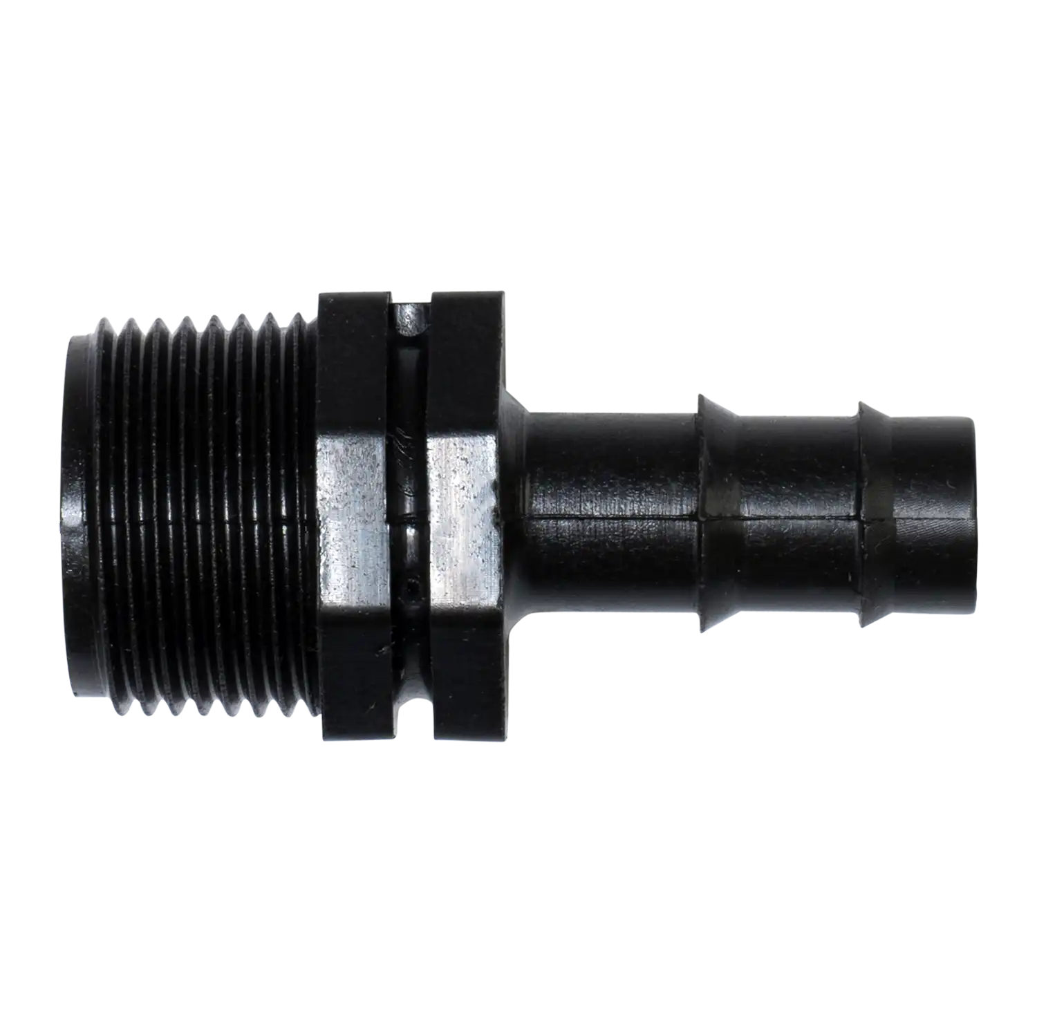 Barbed Hose Tail Connector - 20 mm MBSP - 16 mm Barbed Hose Tail