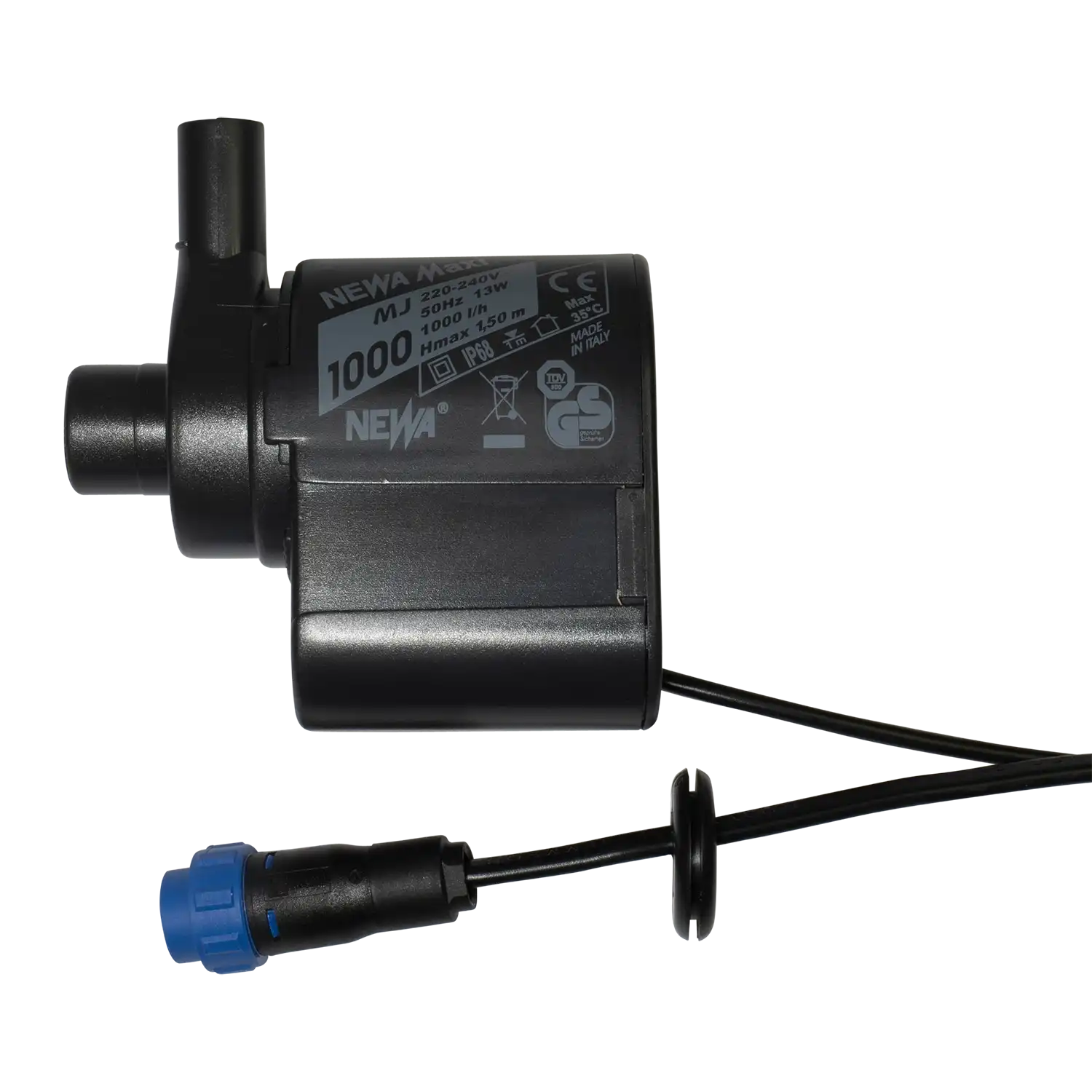 IWS Flood & Drain Tank Pump - IWS MJ1000 Long-lead Assembly inc Bulgin &amp; Grommet