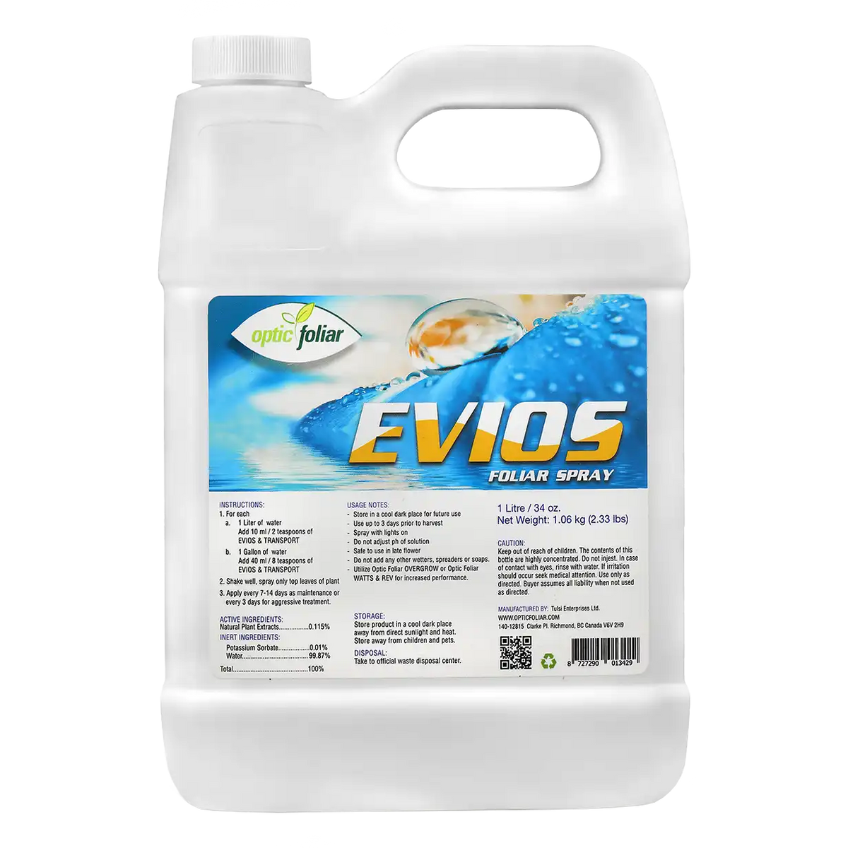 Optic Foliar EVIOS - EVIOS 500 ml - Box of 12