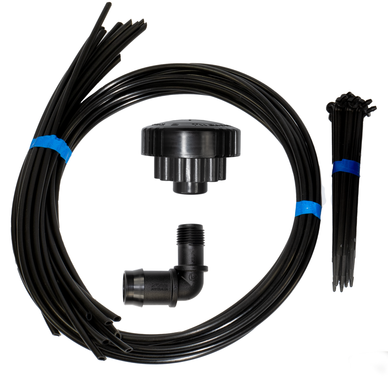 12 Outlet T.O.P Spin Dripper Assembly - No Stand - 25mm Elbow