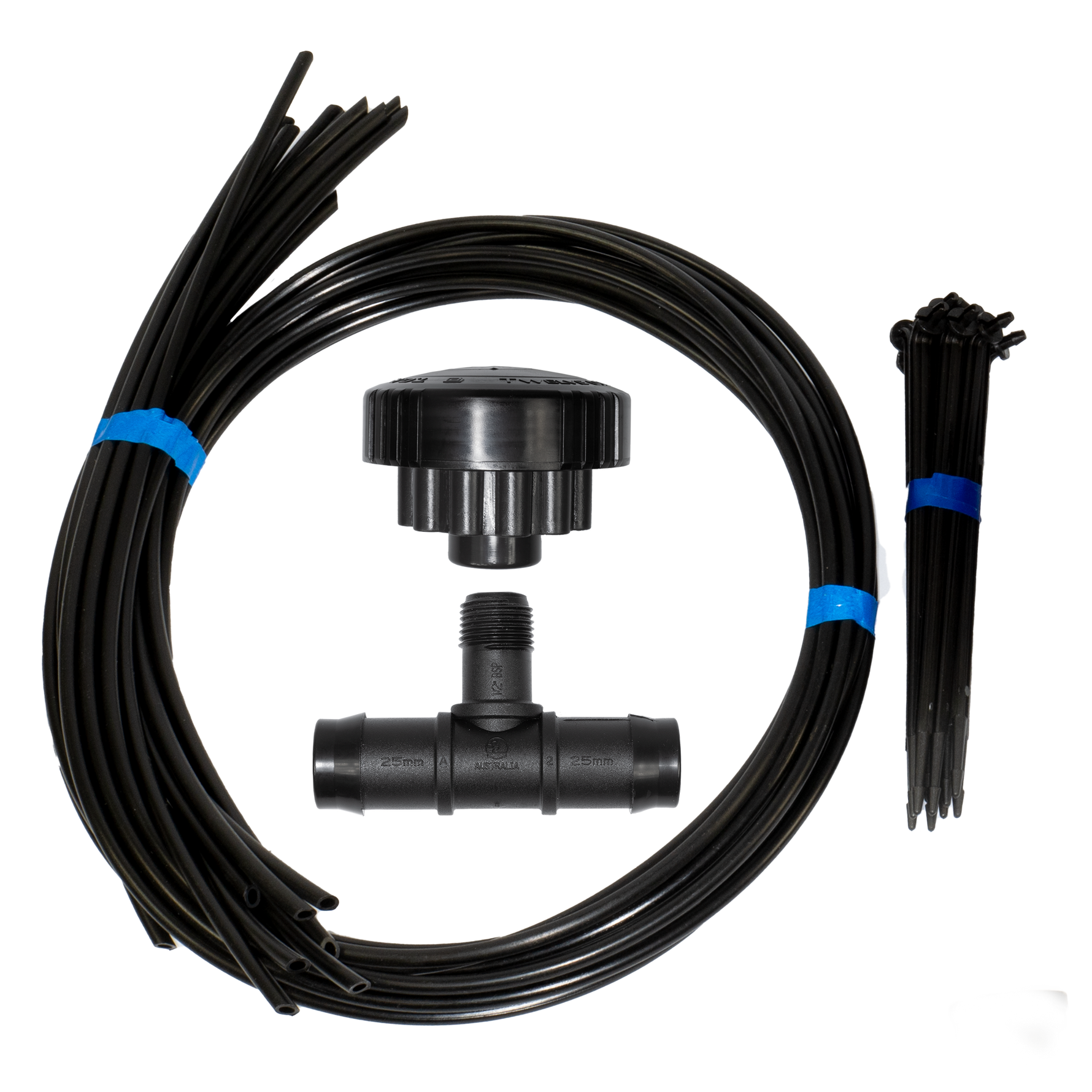 12 Outlet T.O.P Spin Dripper Assembly - No Stand - 25mm Tee