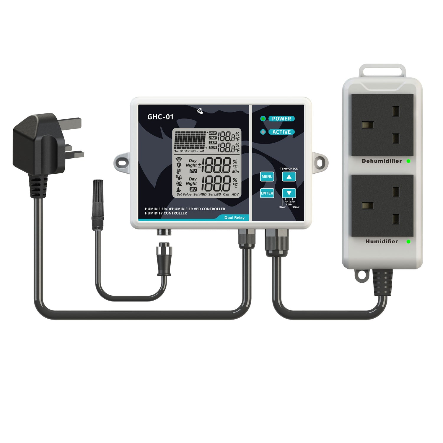 Gorilla Dual VPD Humidity + Dehumidifier Controller
