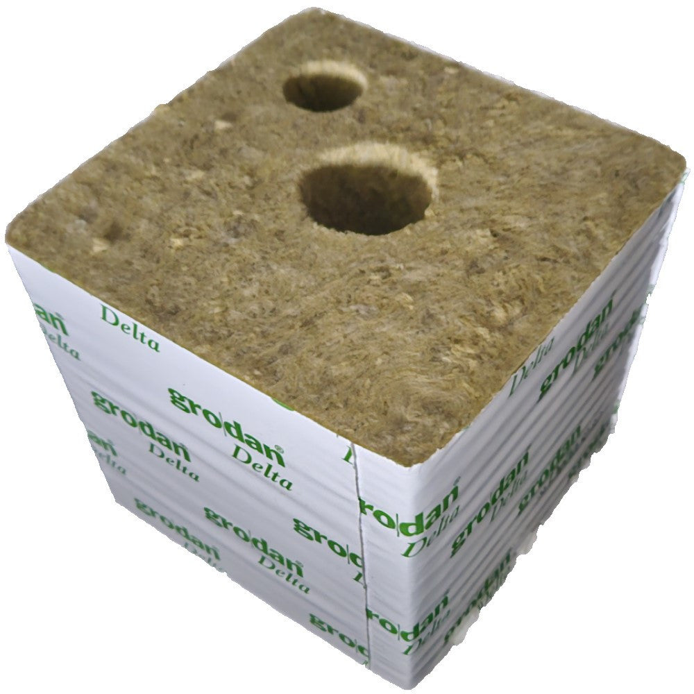 Grodan Hugo Blocks (48 Box) With Dripper Hole- 150mm x 150 x 142 (6")