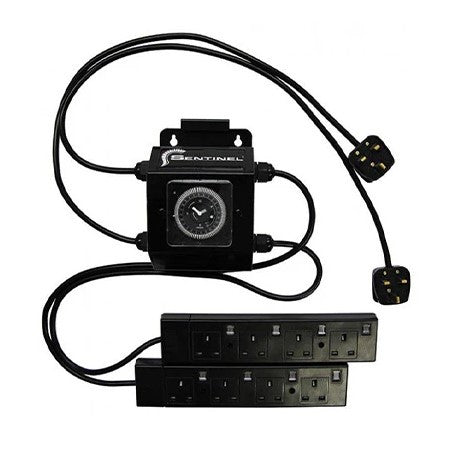 Maxibright Sentinel Control Switch 8 Way with Heater Socket