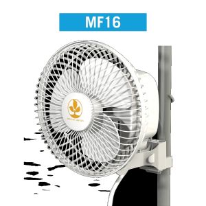 Secret Jardin Monkey Fan 150mm (6") - 16 Watt (Pole and Clip Mounting) (Ball Bearing) UK & EU Plugs