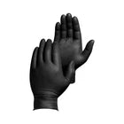 Titan Grip Diamond Textured Black Nitrile Gloves (L) 50 Pack