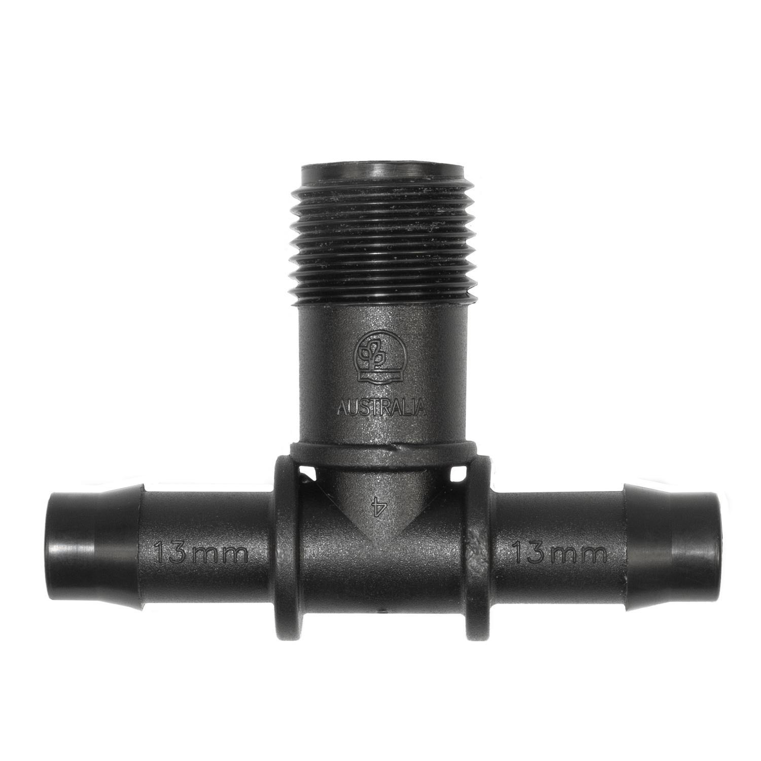T.O.P Spin Dripper Threaded Tee - T.O.P Spin Dripper 16mm Male Threaded Tee